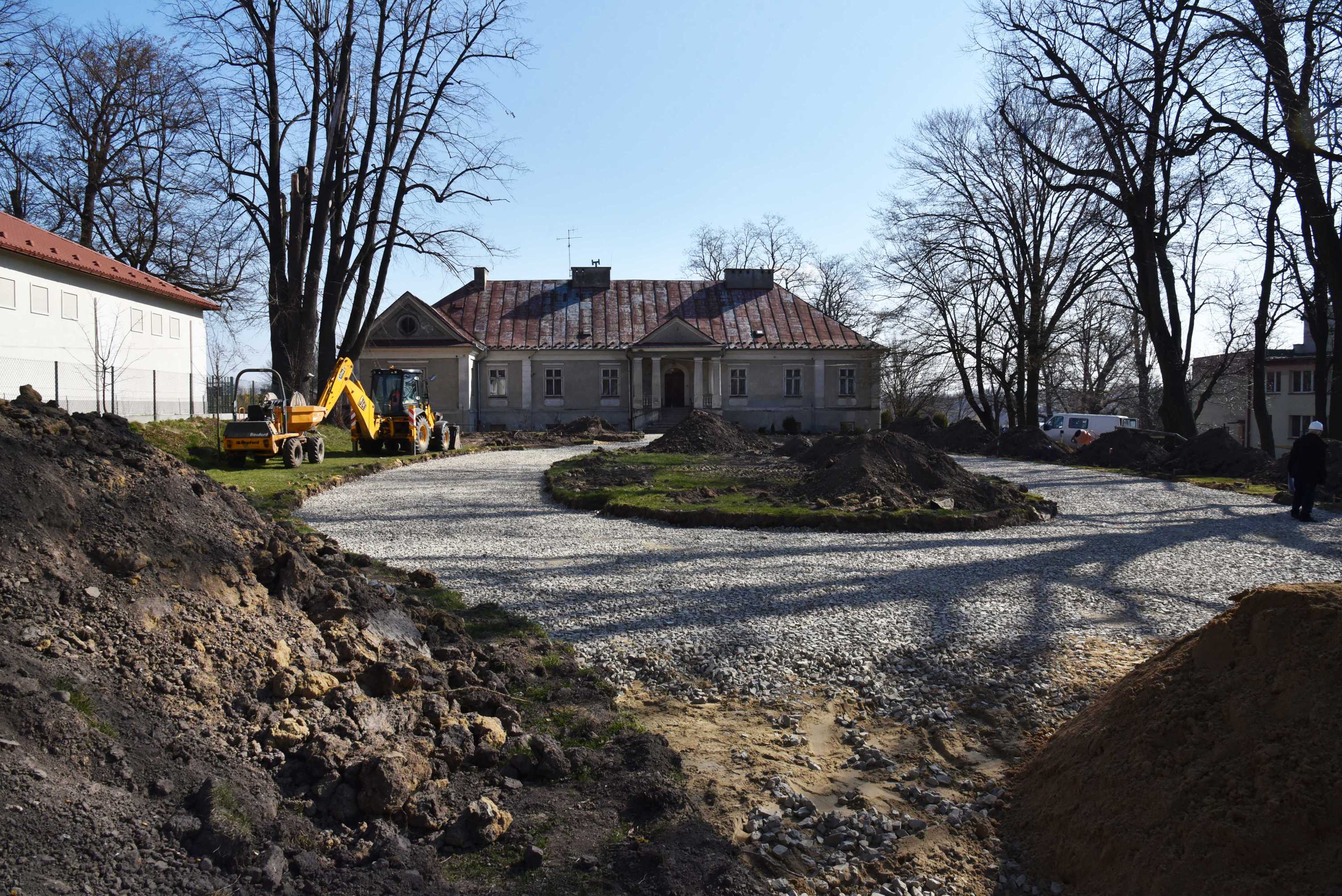 Park w Zgłobniu w remoncie