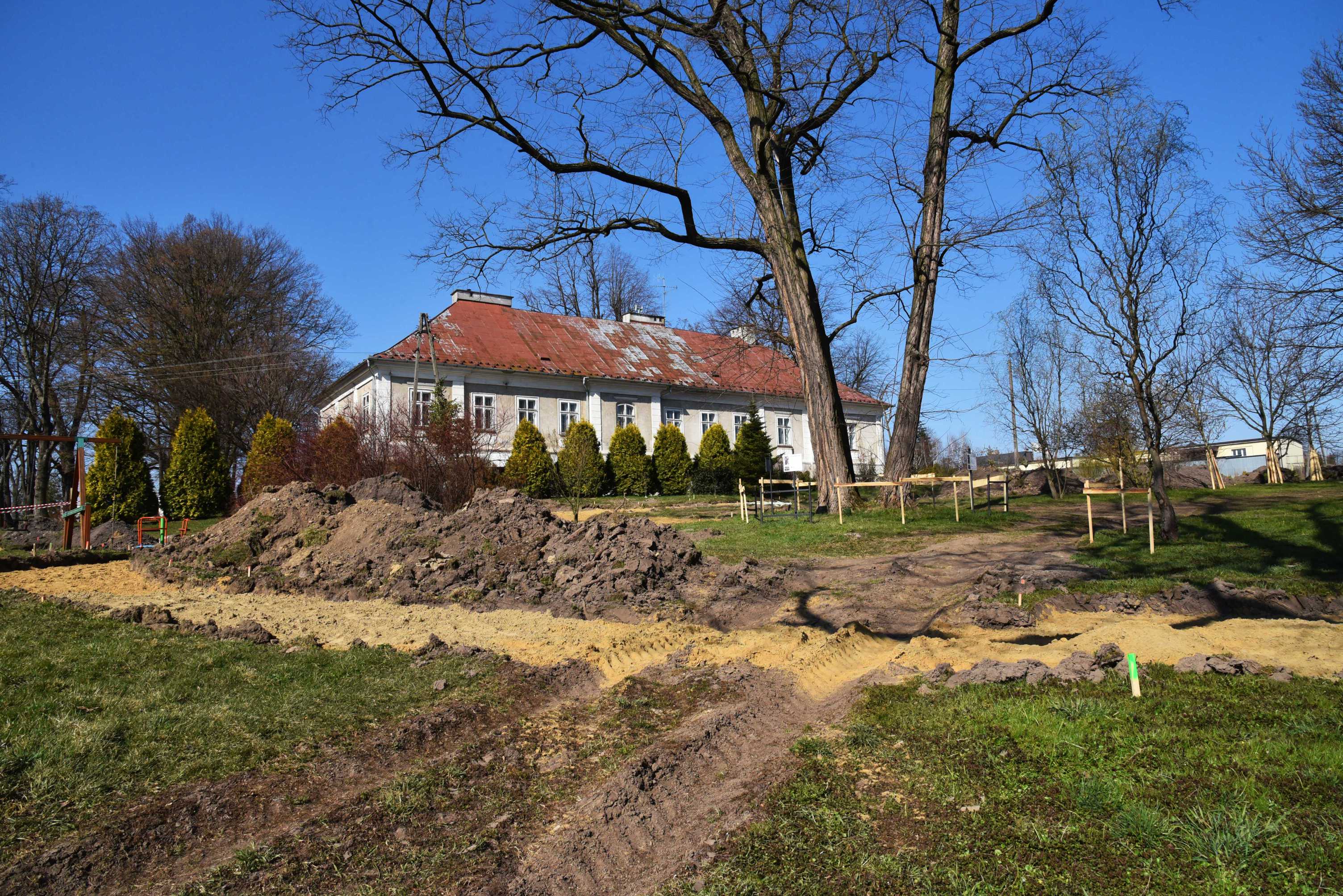 Park w Zgłobniu w remoncie